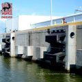 Defensa de goma tipo V marina de muelle resistente para atraque